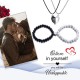 4PCS Two Souls One Heart Matching Necklaces Bracelets For Couples Magnet Wishing Stone Necklaces Pandent Set Bead Braided Adjustable Bracelets Mutual Attraction Friendship Couples 4PCS Two Souls One Heart Matching Necklaces Bracelets For Couples Magnet Wishing Stone Necklaces Pandent Set Bead Braided Adjustable Bracelets Mutual Attraction Friendship Couples